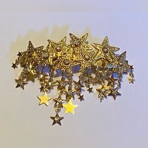 Vintage Celestial Stars Rhinestone  Kirk’s Folly Piece #9204